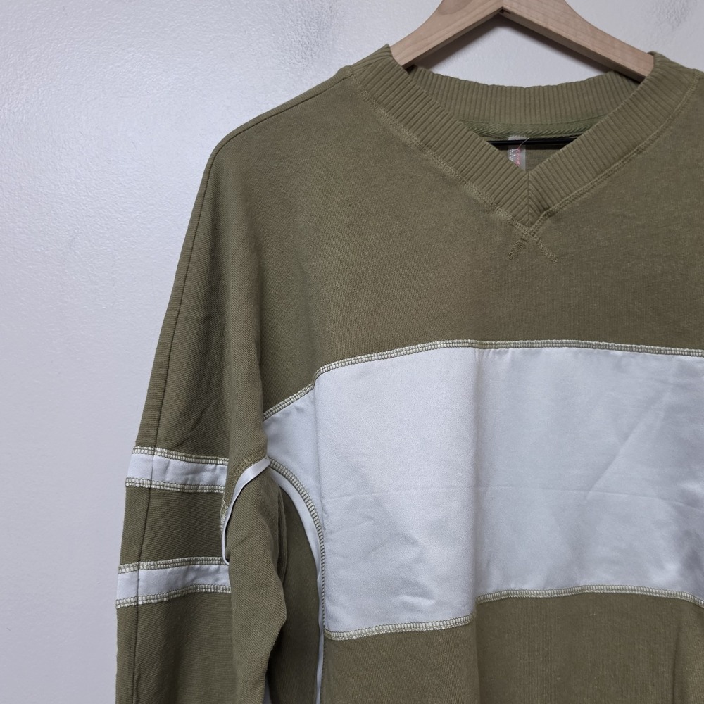 Free People FP Movement Rugby Ready Logo Embroidered Sage Stone Color Sz S NWT - Picture 11 of 11
